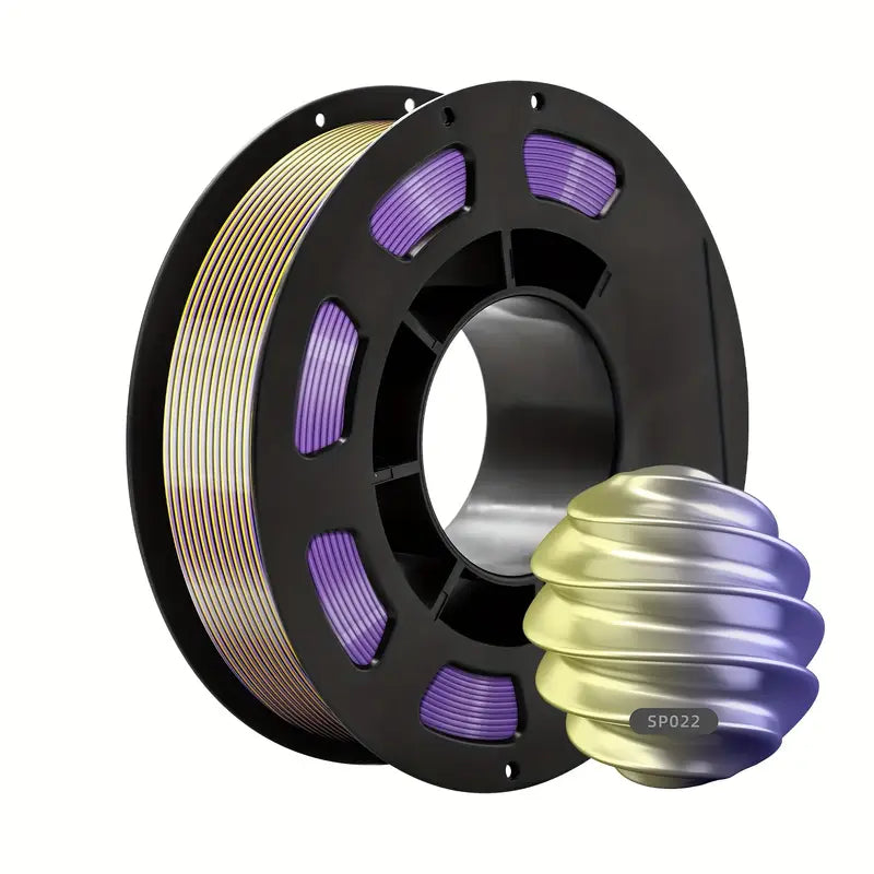 CAILAB 200g 3-in-1 PLA Filament, 1.75mm Tri-Color Spool for FDM 3D Printers