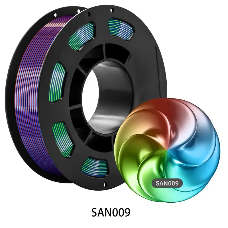 CAILAB 200g 3-in-1 PLA Filament, 1.75mm Tri-Color Spool for FDM 3D Printers