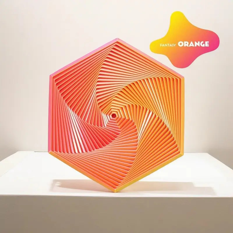 1pc Durable Plastic Fidget Hexagon Fractal 3D Printed