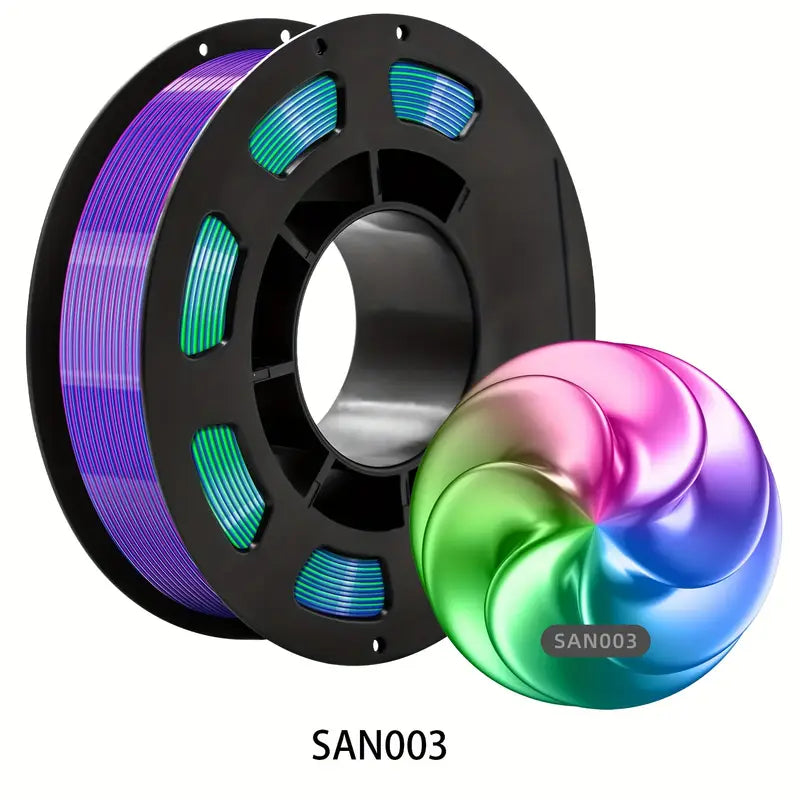 CAILAB 200g 3-in-1 PLA Filament, 1.75mm Tri-Color Spool for FDM 3D Printers
