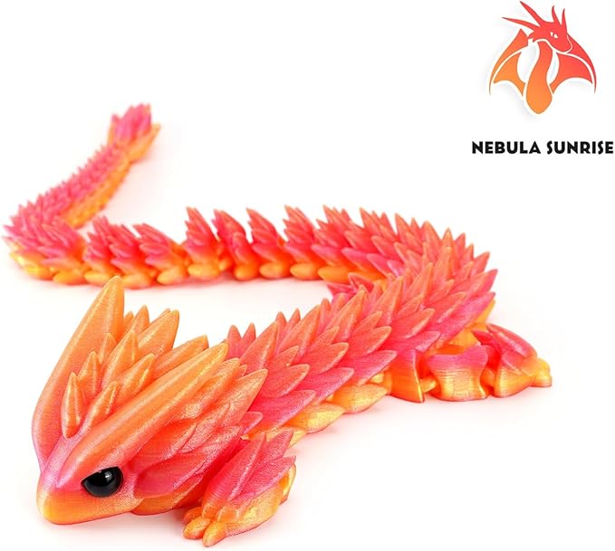 3D Printed Dragon, Flexible Articulated Dragon Toothless Dragon Fidget Toys